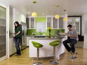 Green-Kitchen-and-kitchen-design-color-ideas