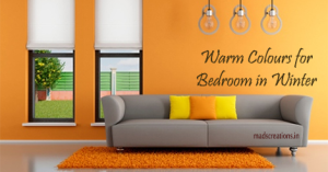 warm colours for the bedroom