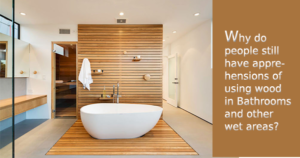 uses of wood in the bathroom