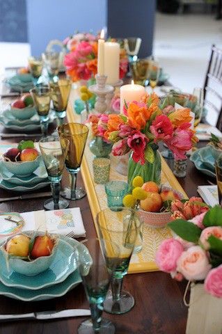 beautiful tablescape creates ambience and inspires in Diwali Decor