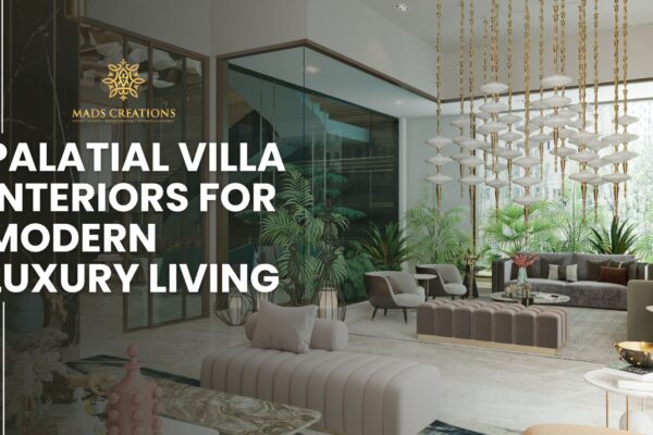 Palatial Villa Interior Design In Rewari by MADS Creations
