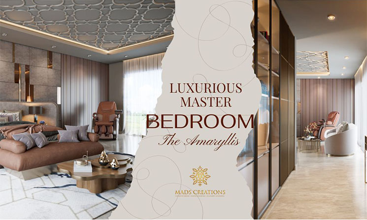 luxurious master bedroom: The Amaryllis, Karol Bagh