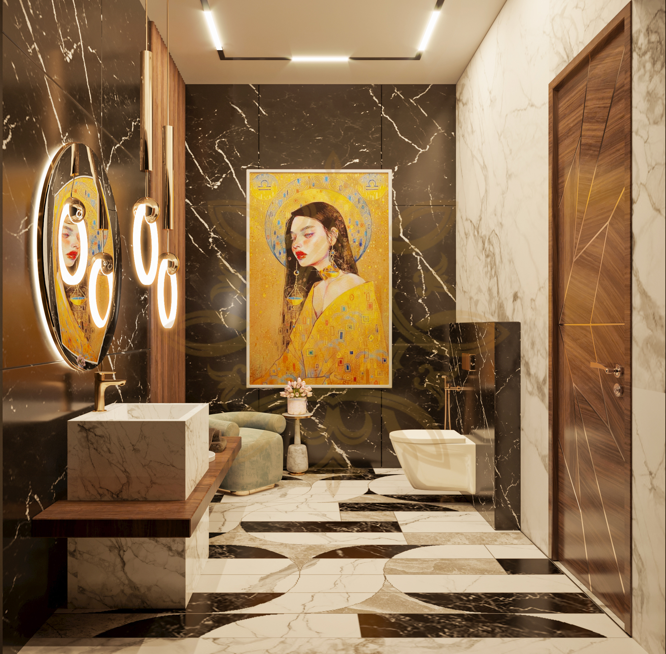 Powder Bathroom