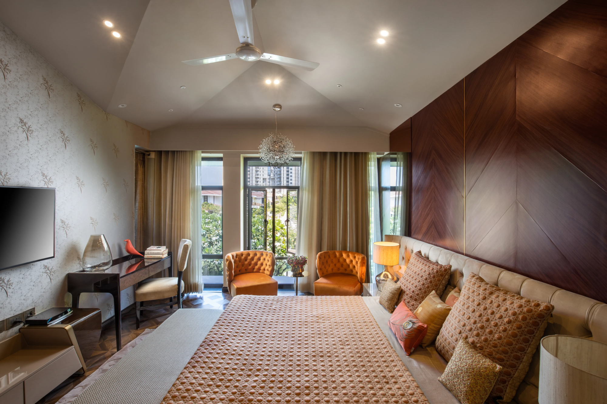Custom made furniture in a contemporary residential interior